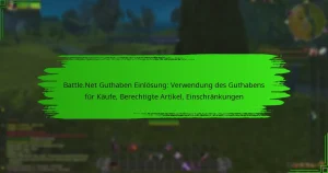 Battle.Net Guthaben Einlösung: Verwendung des Guthabens für Käufe, Berechtigte Artikel, Einschränkungen