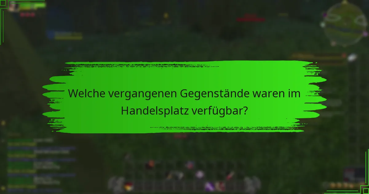 Was sind die Vergleiche zwischen vergangenen und aktuellen Angeboten im Handelsplatz?